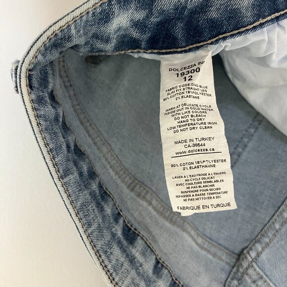 Dolcezza Capri Jeans Stretchy Women's Size 12 - Picture 4 of 6